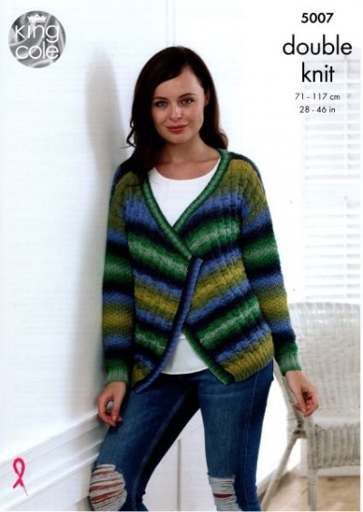 Cottontail Crafts - Knitting Pattern 5007 - Ladies Sweater & Cardigan ...