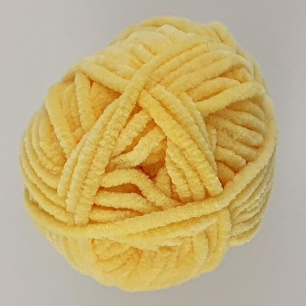 Cottontail Crafts - Sirdar Happy Chenille Crochet Yarn - Shade 014 Duckling