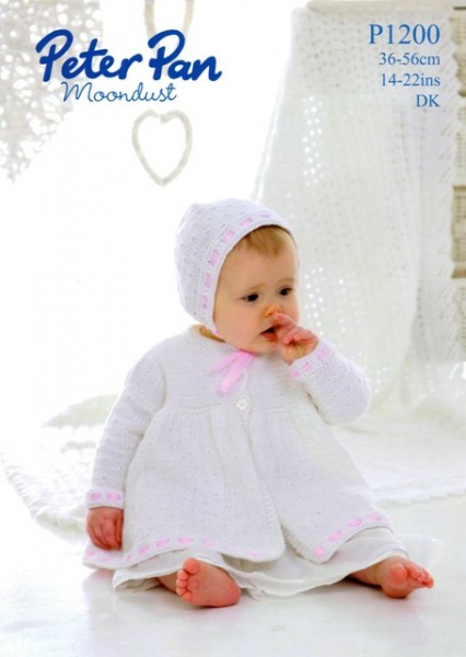 Cottontail Crafts - Knitting Pattern - Peter Pan P1200 - Coat, Bonnet ...